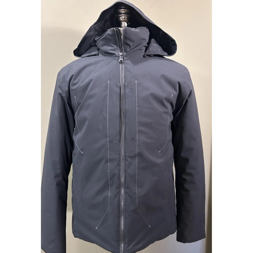Aether Hooded Jacket Sz 1 Mens Black Nylon Quiet Technical Small Outdoor Utility